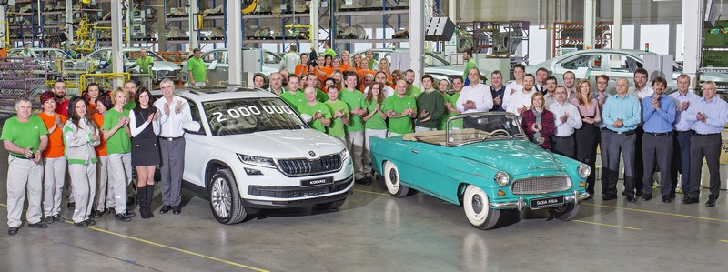 Škoda Auto v závodě Kvasiny vyrobila dvoumilionté auto
